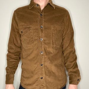 Taylor Stitch Cord Utility Shirt in Tobacco